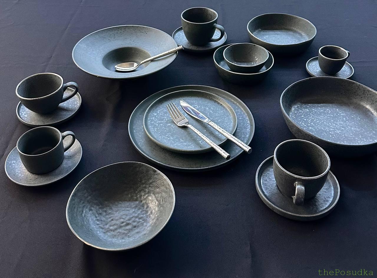 Набір тарілок на 6 персон "Шайні- дот" (18 предметів) Зображення 4 – thePosudka Набір тарілок на 6 персон "Шайні- дот" (18 предметів) - Зображення 4