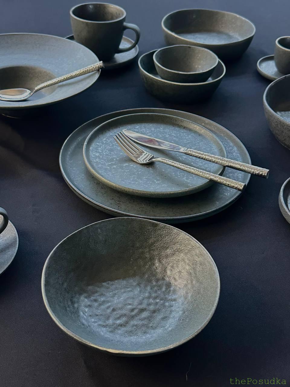 Набір тарілок на 6 персон "Шайні- дот" (18 предметів) Зображення 3 – thePosudka Набір тарілок на 6 персон "Шайні- дот" (18 предметів) - Зображення 3