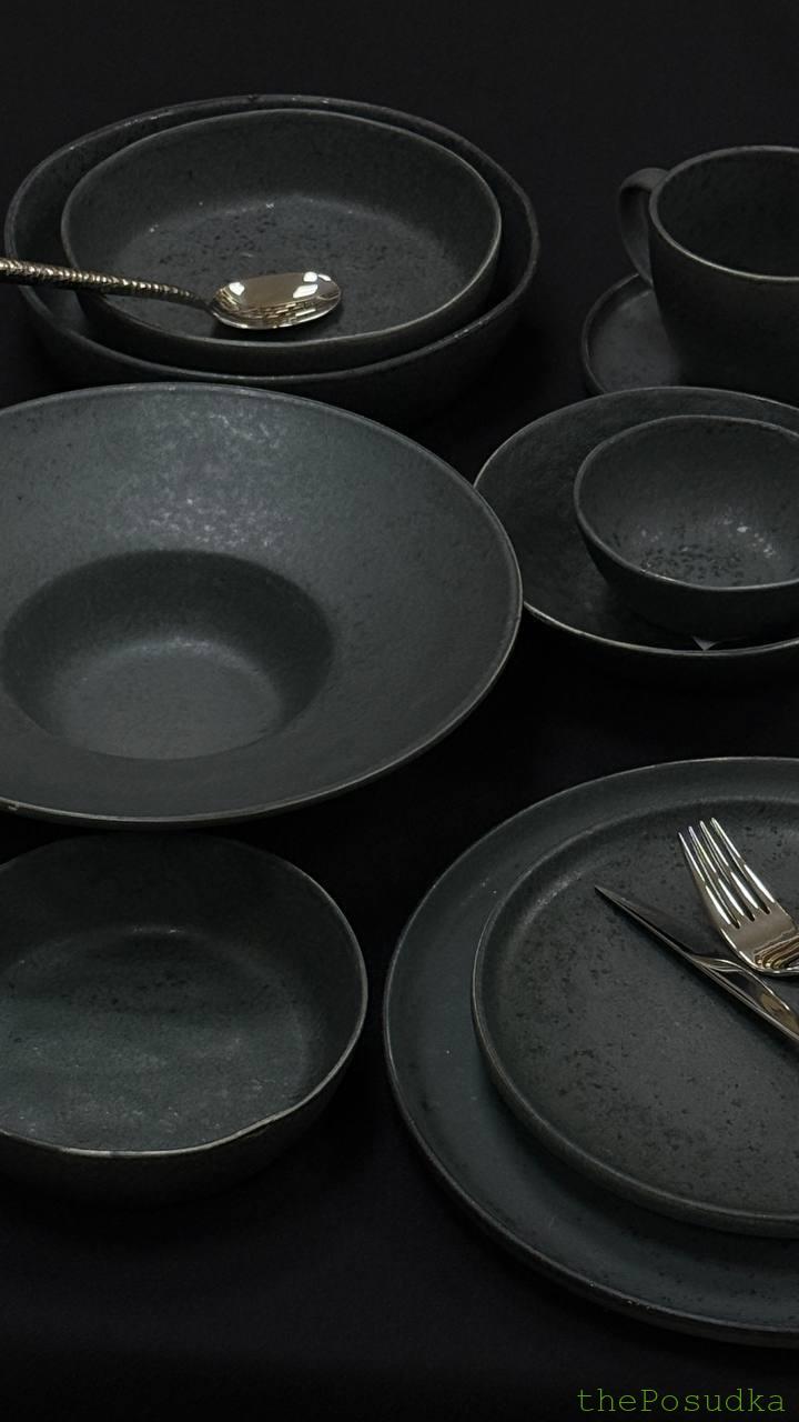 Набір тарілок на 4 персони "Шайні- дот" (12 предметів) Зображення 4 – thePosudka Набір тарілок на 4 персони "Шайні- дот" (12 предметів) - Зображення 4