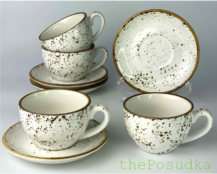 Набір 4 чашок з блюдцями "Стара Баварія", 240 мл Зображення 6 – thePosudka Набір 4 чашок з блюдцями "Стара Баварія", 240 мл Зображення 5 – thePosudka