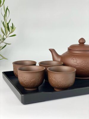 Набір 4 Піали 100 мл + Чайник 750 мл "Весняний"