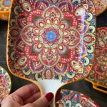 Салатник з Ручкою Квадратний "Мальований" 23*16*3 см