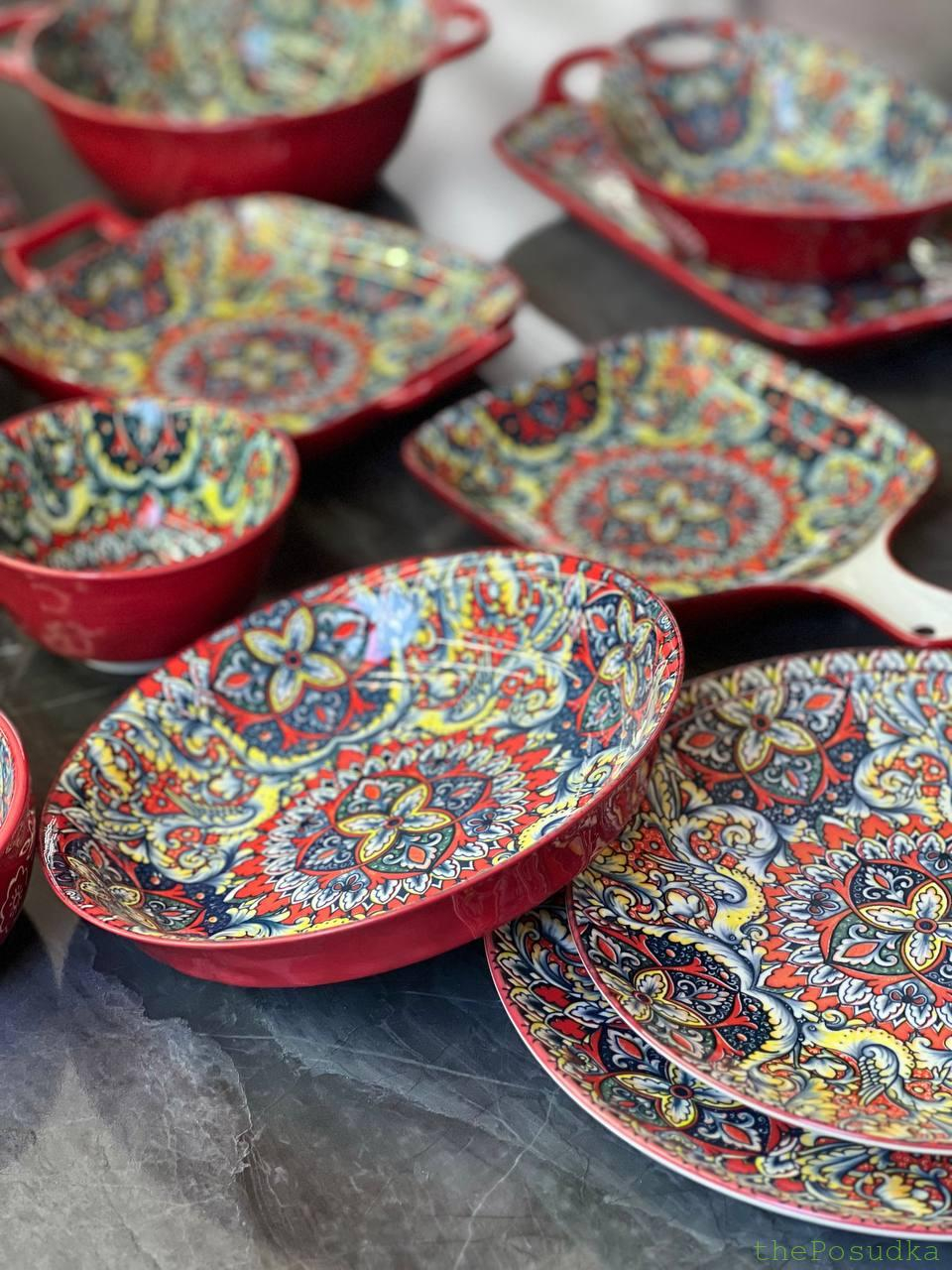 Тарілка 22 см підставна "Мальована" Зображення 6 – thePosudka Тарілка 22 см підставна "Мальована" - Зображення 6