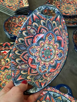 Доставка Посуду в Полтаву Зображення 1 – thePosudka Салатник з ручками "Мальований", 500 мл