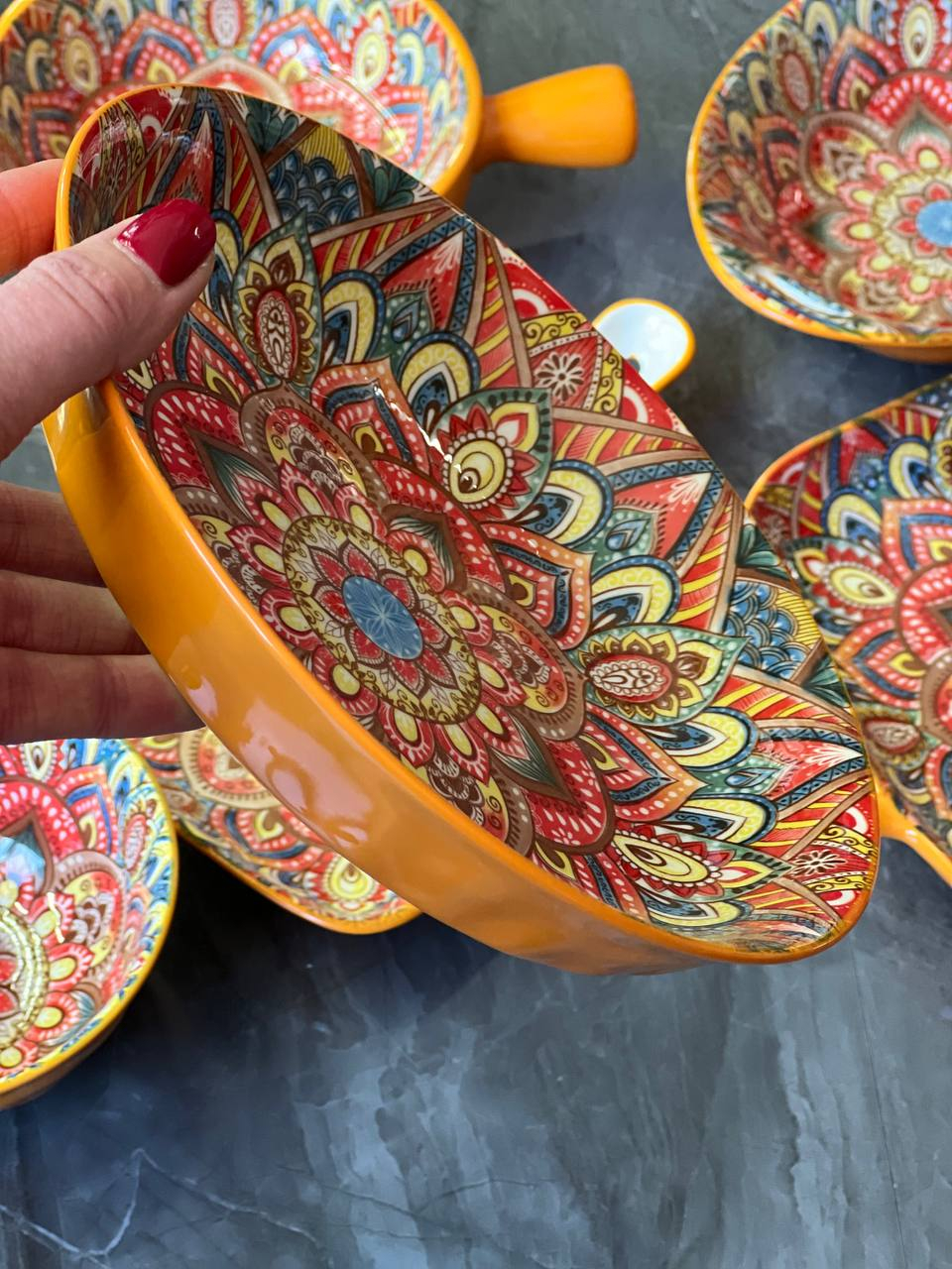 Тарілка глибока, Салатник 20 см "Мальована", 700 мл Зображення 4 – thePosudka Тарілка глибока, Салатник 20 см "Мальована", 700 мл - Зображення 4