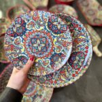 Тарілка 26,2 см велика "Мальована"