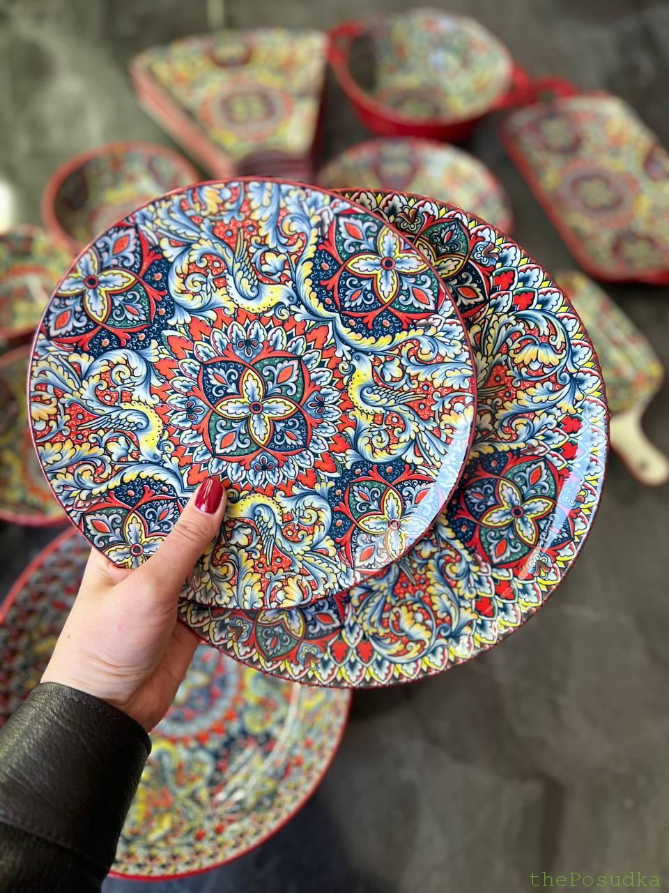 Тарілка 22 см підставна "Мальована" Зображення 3 – thePosudka Тарілка 22 см підставна "Мальована" - Зображення 3