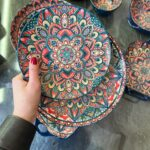 Тарілка 26,2 см велика "Мальована"