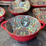 Салатник з ручками 24,5*19*7 см "Мальована", 1100 мл