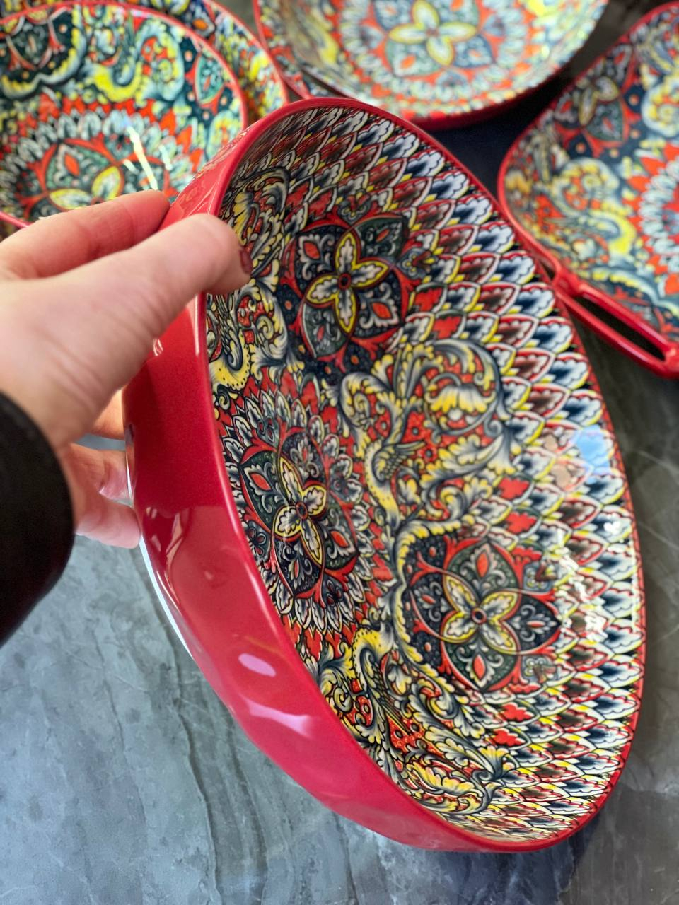 Салатник 26 см "Мальована", 2400 мл Зображення 2 – thePosudka Салатник 26 см "Мальована", 2400 мл - Зображення 2