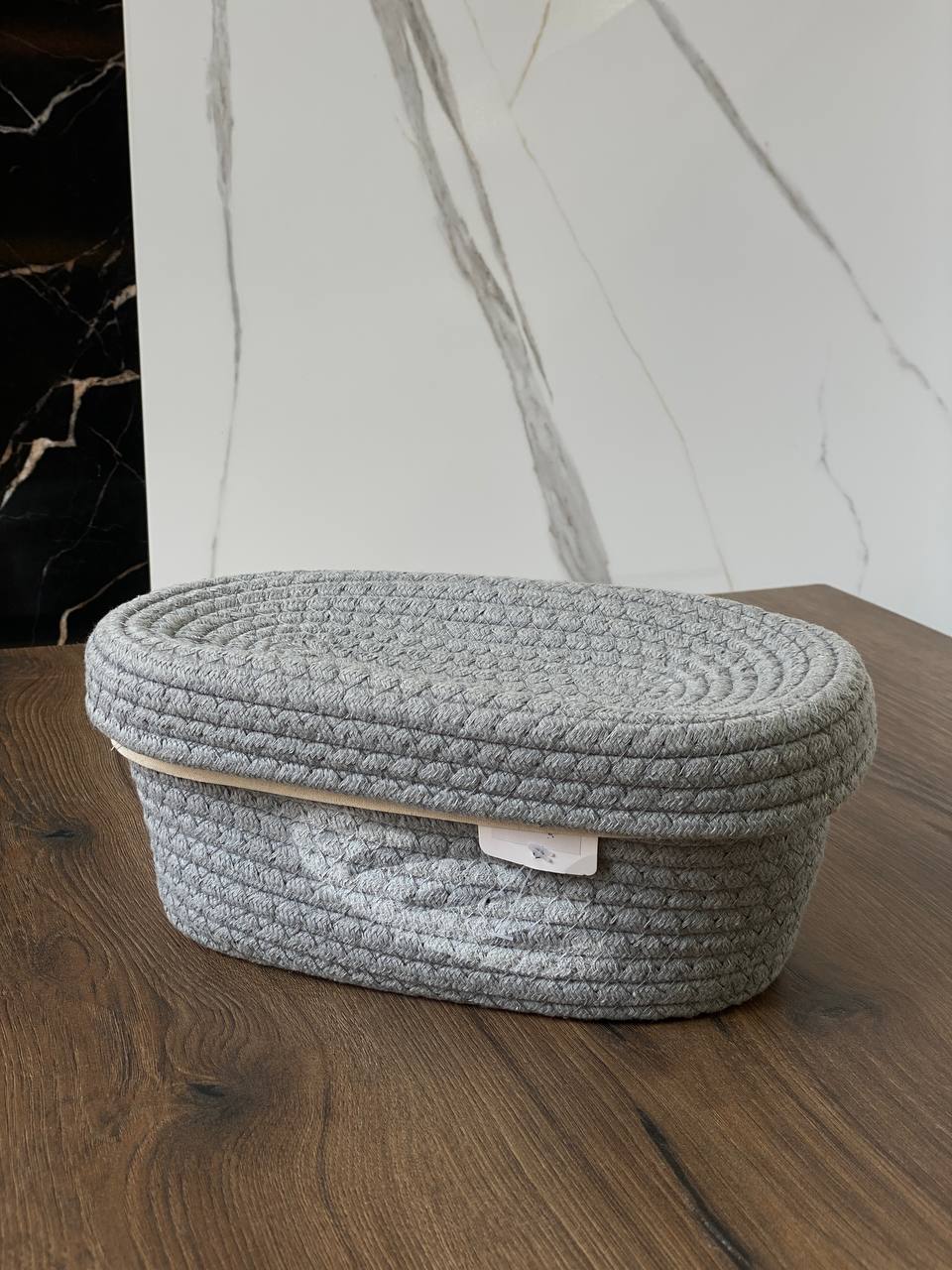 Корзина з кришкою Olens "Булка", 25х15х12 см Зображення 1 – thePosudka Корзина з кришкою Olens "Булка", 25х15х12 см